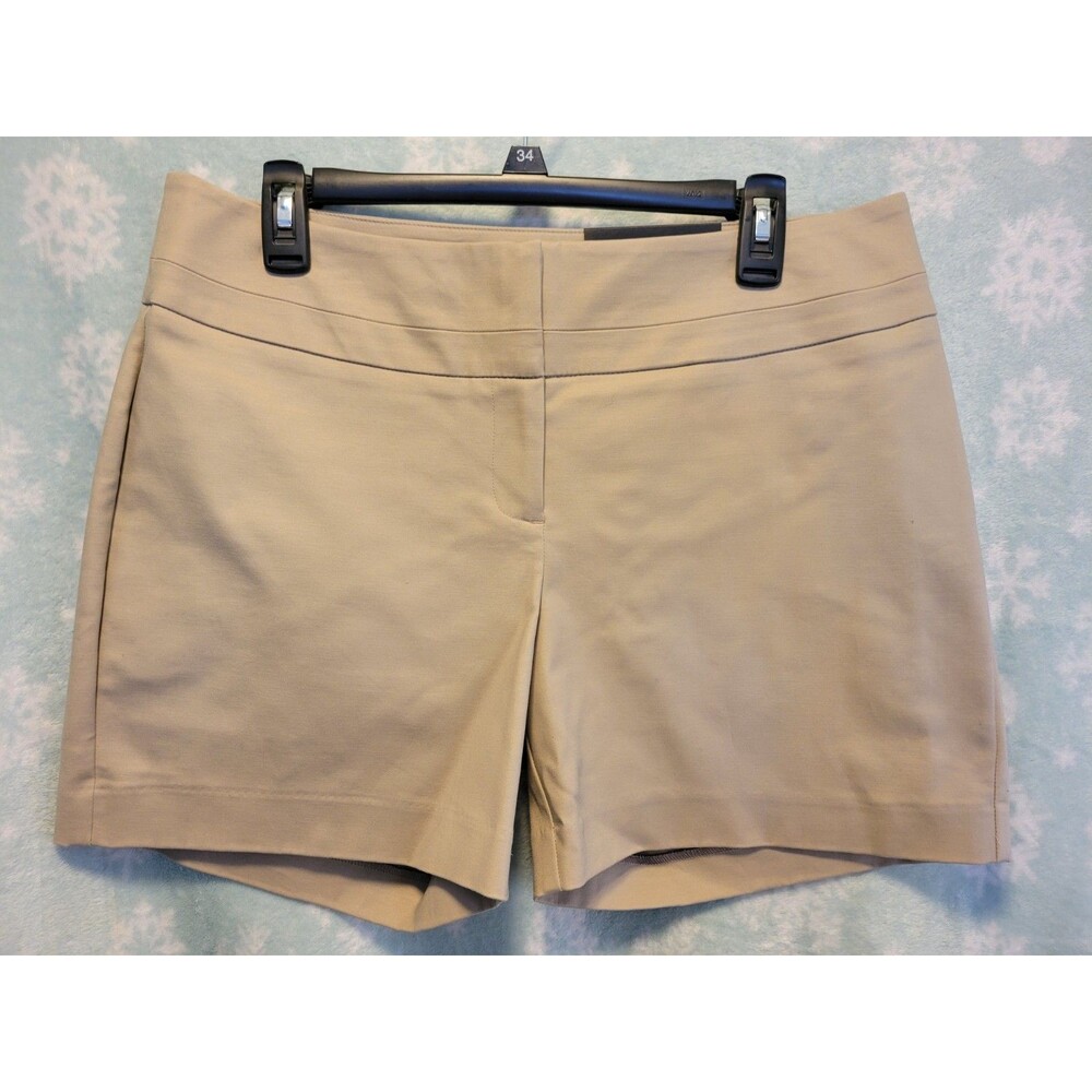Apt. 9 NWT Women 12 Shorts Chino Mid Rise Khaki Preppy School Casual Business